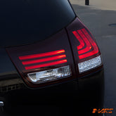 Clear Red 3D Stripe Bar LED Tail light with Sequential Indicators for Lexus RX330 RX350 RX400H 2003 - 2008 - Mars Performance